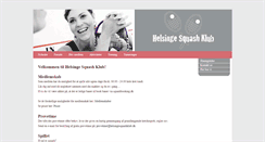 Desktop Screenshot of helsingesquashklub.dk
