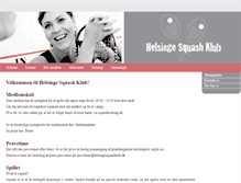 Tablet Screenshot of helsingesquashklub.dk